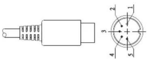 Technical diagram of a mechanical component with cross-sectional view and numbered parts