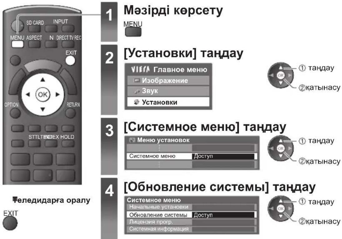 PANASONIC Viera TX-PR50C3 - Теледидар бағдарламалық жасақтамасын жаңарту - 3