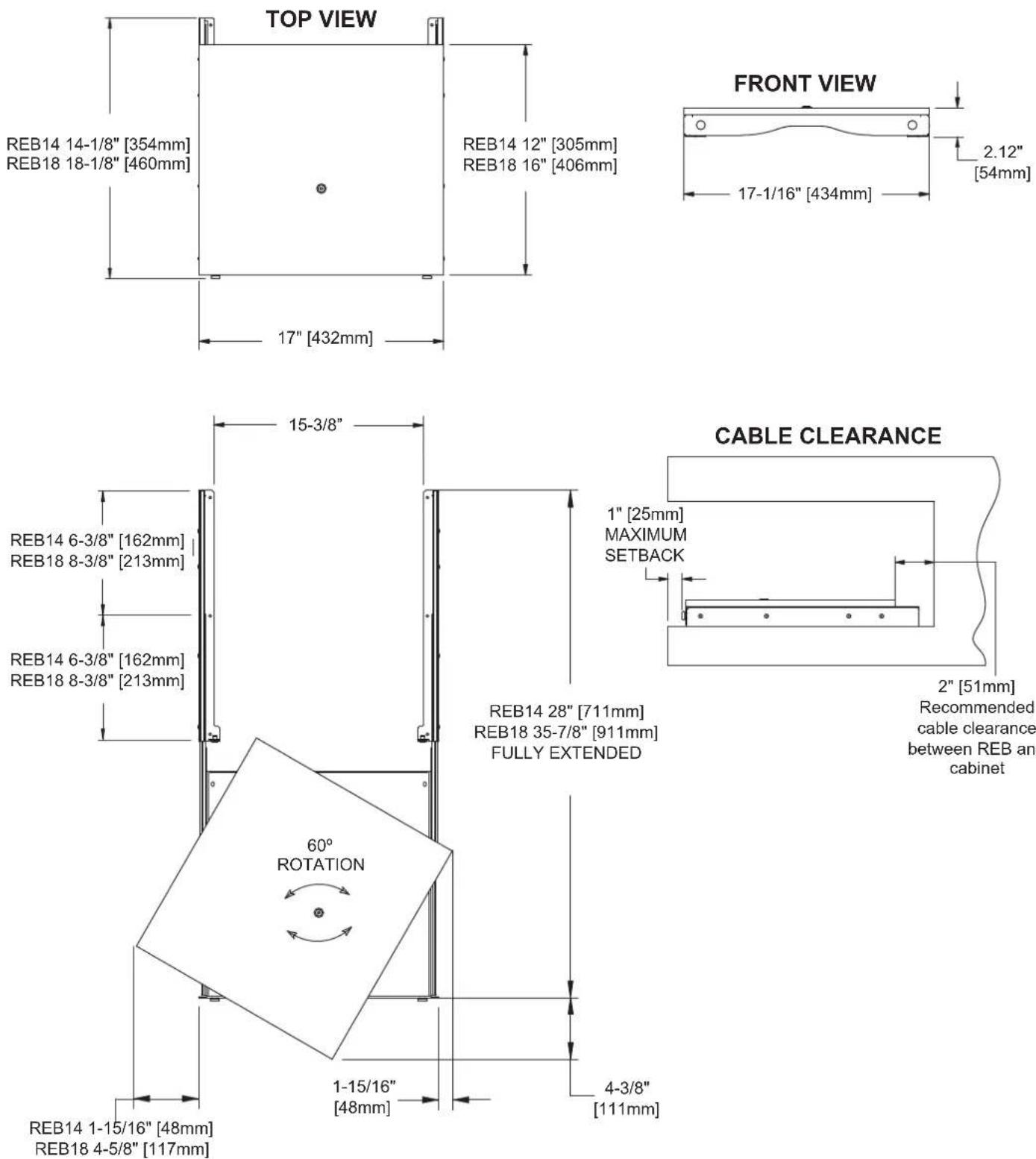 Middle Atlantic REB18 - SPECIFICATIONS - 3