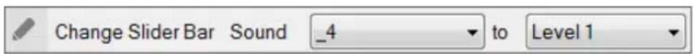 Change Slider Bar Sound _4 to Level 1