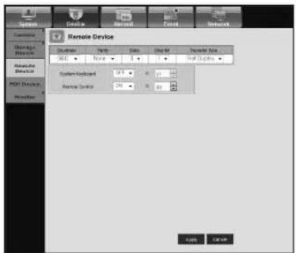 Remote Device System Type: State: Close AT: Preventor Area Solid Noise 8 Hot Topics System keyboard 5.0 100% Backup Device 50 80% Auto Cancel