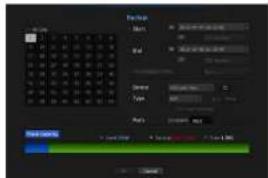 Screenshot of a software interface showing a grid-based parameter settings panel with Chinese labels and dropdowns.
