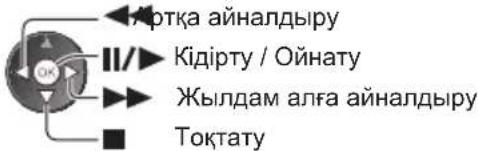 Артқа айналдыру Кідірту / Ойнату Жылдам алға айналдыру Тоқтату