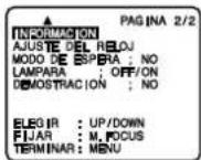 PANASONIC Palmcorder PV-L454 - Ajuste POWER a CAMERA. 2 Presione MENU para - 1