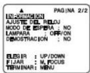 PANASONIC Palmcorder PV-L454 - Modo de cancelación de indicación - 1