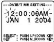PANASONIC Palmcorder PV-L454 - 3c Setting Date and Time - 2