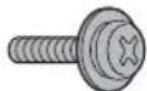 PANASONIC Viera TX-58DX700E - Ⓐ Assembly screw (4) - 1