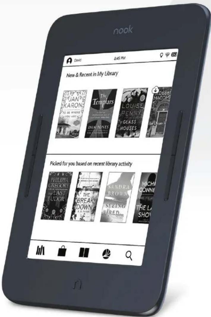nook David 2:45 PM New & Recent in My Library JAN KARON TO BE WHERE YOU ARE The Templars LOUISE PENNY GLASS HOUSES DEBBI MACOME Picked for you based on recent library activity PHILIPPA CREGORY THE LAST TUDOR THE BREAK DOWN SANDRA BROWN SEEING RED MICHA CONNE THE LAST SHOW