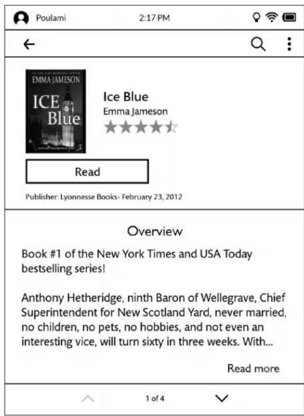 Poulami 2:17 PM ← Q : EMMA JAMESON ICE Blue Ice Blue Emma Jameson ★★★★★ Read Publisher: Lyonnesse Books- February 23, 2012 Overview Book #1 of the New York Times and USA Today bestselling series! Anthony Hetheridge, ninth Baron of Wellegrave, Chief Superintendent for New Scotland Yard, never married, no children, no pets, no hobbies, and not even an interesting vice, will turn sixty in three weeks. With... Read more 1 of 4