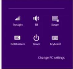 Practagio 88 Screen Notifications Power Keyboard Change PC settings.