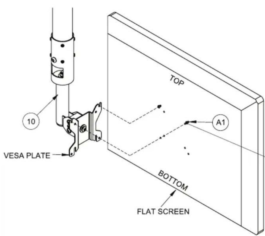 TOP A1 VESA PLATE BOTTOM FLAT SCREEN