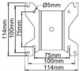 Ø5mm 114mm 100mm 75mm 75mm 100mm 114mm