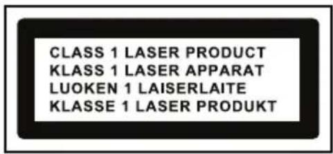 CLASS 1 LASER PRODUCT KLASS 1 LASER APPARAT LUOKEN 1 LAISERLAITE KLASSE 1 LASER PRODUKT