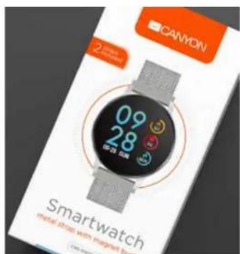 CANYON 09 28 03:00 AM Smartwatch metal strip with magnet buttons
