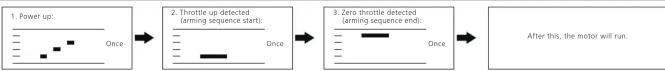 Hobbywing Xrotor Micro - Normal Start-up Process - 1