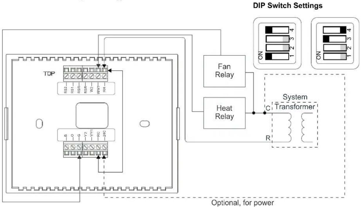 Crestron CHV-TSTATEX - Wiring the CHV-TSTATEX to the HVAC System - 3