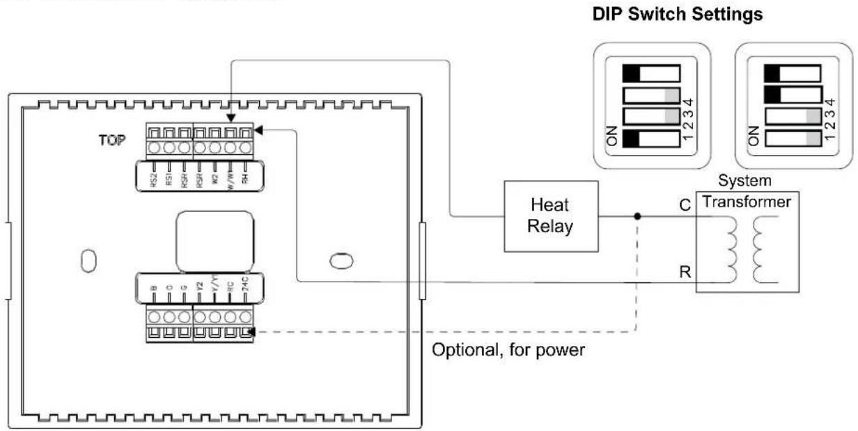 Crestron CHV-TSTATEX - Wiring the CHV-TSTATEX to the HVAC System - 2