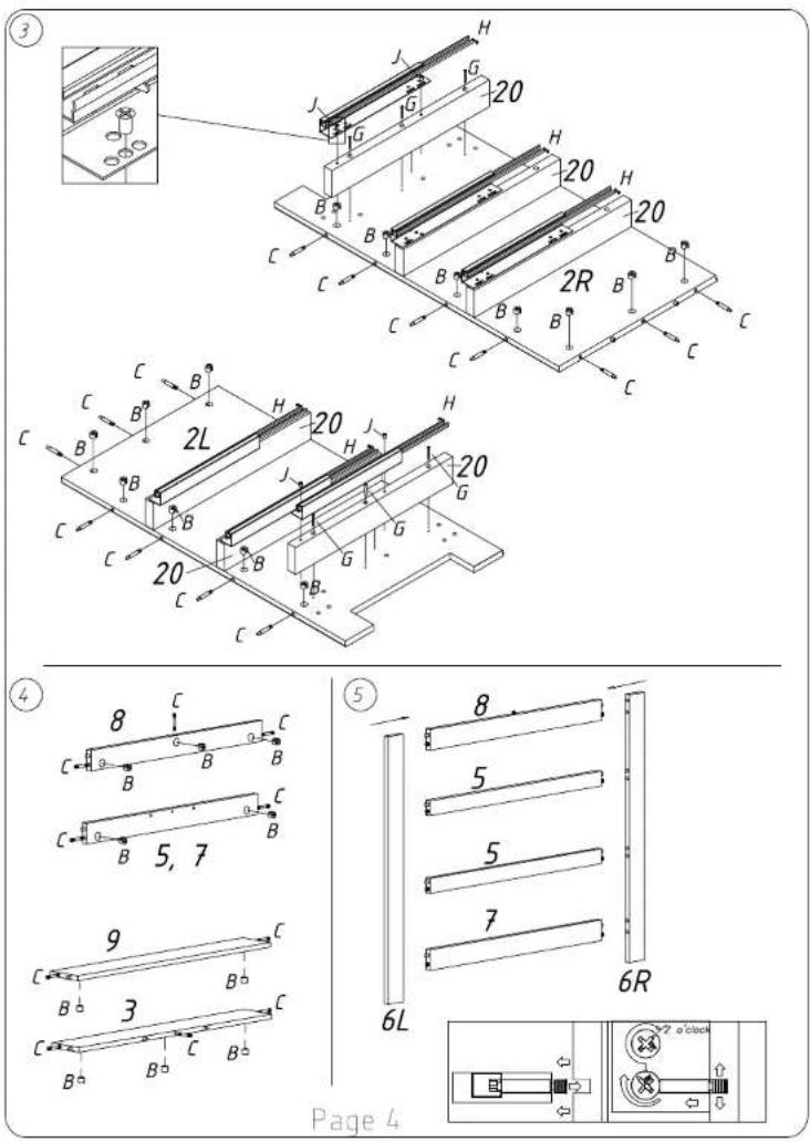 Technical diagram of a mechanical assembly with labeled components and dimensions, including parts numbered 3 to 9.