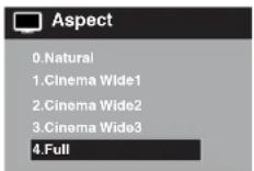 HITACHI LE29H306 - Selecting the picture format aspect ratio - 1