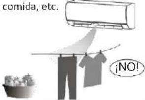comida, etc. ¡NO!