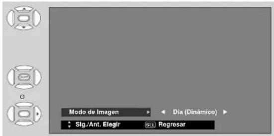 Modo de Imagen Día (Dinámico) Slg./Ant. Elegir Regresar