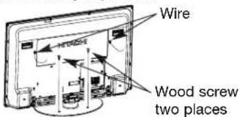 Wire Wood screw two places