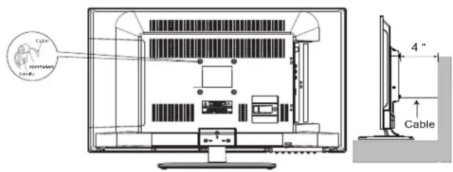 HITACHI LE24K308 - Asegurar a una pared - 1
