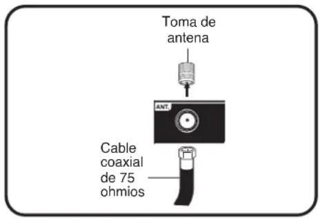 Toma de antena Cable coaxial de 75 ohmios