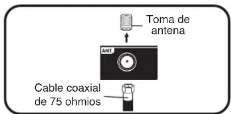 Toma de antena Cable coaxial de 75 ohmios