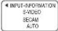 BENQ PB9200 - INPUT Menu (continued) - 2