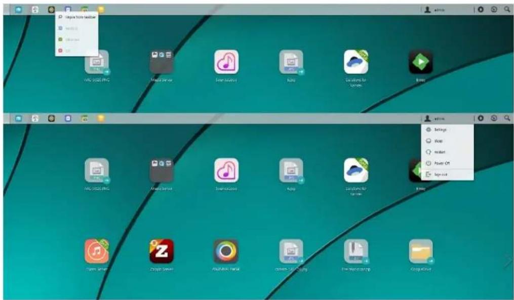 Asustor AS6204RD - Taskbar - 1