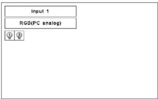Input 1 RGB(PC analog) ① ②