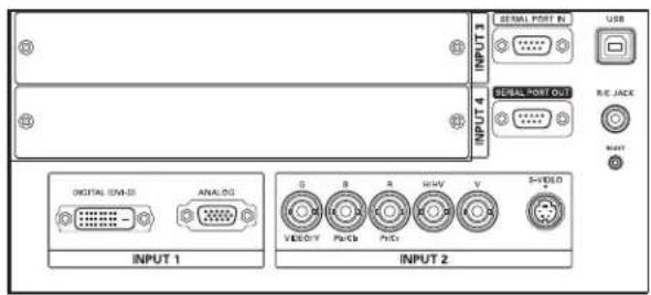 OUTPUT 1 ANALOG S B A HWV V S-HDD VEEY0 FND FND S-LED OUTPUT 2 GENERAL PORT EN USB R/C JACK MINT