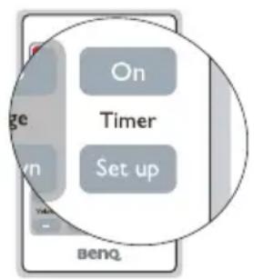 On Timer Set up benq