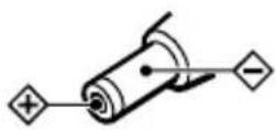 SONY D-FJ737 - Polarity of the plug - 1