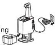 PANASONIC ES-RT74 - Cleaning the self-cleaning recharger - 1