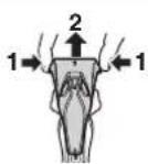 PANASONIC ES-RT74 - Removing the protective cap - 1