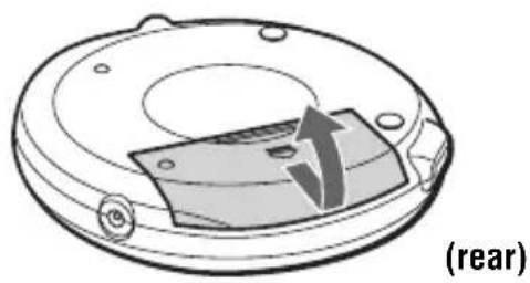 SONY D-VJ65 - Open the battery compartment lid. - 1