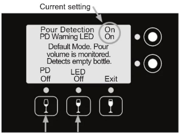 Dacor DYWS4 - Turning Pour Detect On or Off - 3