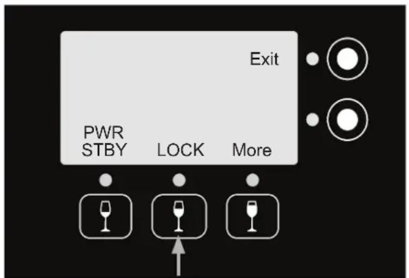 Dacor DYWS4 - To lock the control panel: - 2