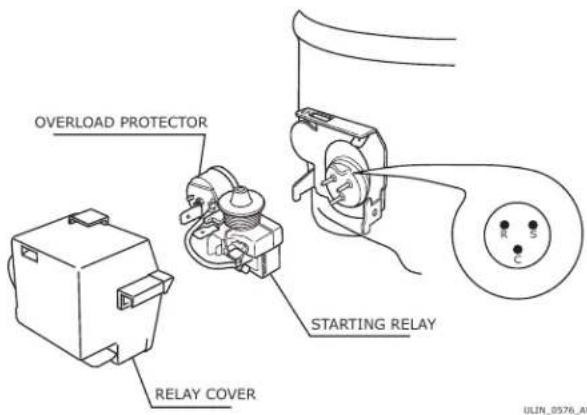 OVERLOAD PROTECTOR RELAY COVER STARTING RELAY ULIN_0576_AI