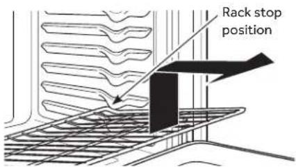 Rack stop position