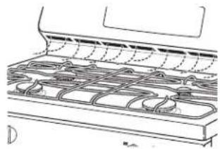 HAIER QGAS740RMSS - VENTILACIONES DE AIRE DEL HORNO - 1