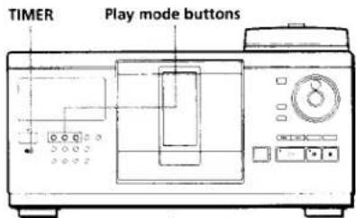 TIMER Play mode buttons
