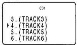 SONY CDP-CX88ES - Locating a specific track or a point in a track observing the remote's display - 2