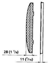 28 (1 1/6) 11 (7'/16)