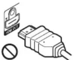 SONY DVP-NS77H - Alinee con cuidado la toma HDMI OUT de la parte posterior del reproductor y el conector HDMI mediante la comprobación de su forma. - 1