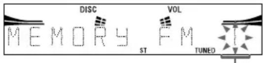 DISC VOL MEMORY FM ST TUNED