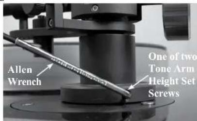 MCINTOSH Black MT5 - Tone Arm Height - 2