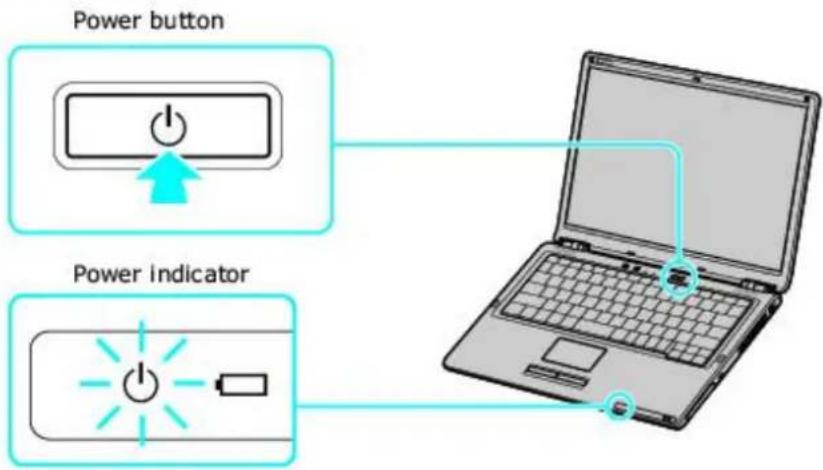 Power button Power indicator